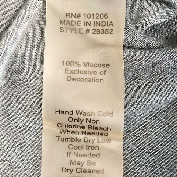 ⭐️Soft Surroundings⭐️Floral Embroidery Ombre Top Blouse Shirt Women's S Small - Picture 14 of 14